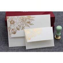 10 个/包 11.5*8 厘米高档金色铝箔信封，适用于商务邀请卡 - 10pcs/包11.5*8cm燙金信封 - 查看 4