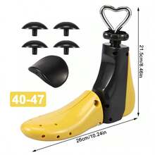 Boot Stretcher Adjustable Shoe Stretcher Plastic Shoe Widener Expander - Yellow - View 1