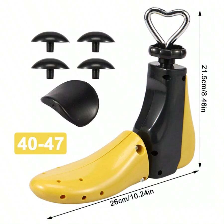 Boot Stretcher Adjustable Shoe Stretcher Plastic Shoe Widener Expander - Yellow - View 1