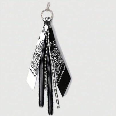 1件嘻哈风腰果花头巾腰链，街头风男女通用裤挂饰