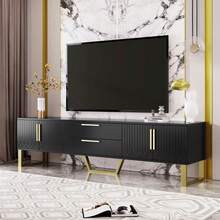 Television Stands & Entertainment Centers - Black + MDF + 60-69 Inches-1 - View 6