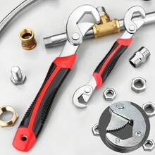 Adjustable Dual-Head Wrench, Universal Wrench, Quick Multi-Function Wrench, Applicable Range 6-22mm, 22-32mm, For Plumbing Tasks And Home Repair - Integrated Tool