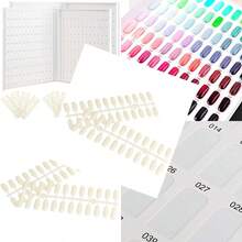 2 Pack 216 Colors Nail Display Book Nail Gel Polish Display Chart With 480 Nail Tips Nail Polish Sample Display Book For Nail Salon And Nail Painting Practice, Nail Supplies, Makeup, - 2 Gói 216 Màu - Xem 6