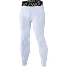 Pantalones de compresión, Mallas de entrenamiento deportivo con bolsillo/sin bolsillo - Color caoba - Ver 8