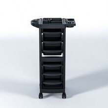 Carrito Auxiliar Estética Salón De Belleza Peluquería - Negro - Ver 5