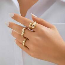 3 Pieces Stackable Round Rings Fashion Jewelry Gift Set For Girls - 3 Peças-cG0289 - View 5