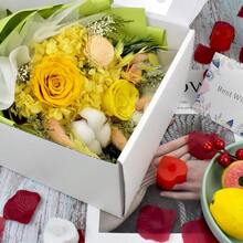 Ramo de flores preservadas flores para siempre ramo de rosas eternas para el dia de San Valentin dia de la madre Navidad regalos de cumpleaños con jarron (morado) - Verde - Ver 3