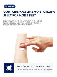 Vaseline [55g] Deep Moisturizing Foot Cream | Intensive Repair For Cracked Heels And Dry Feet | Contains Urea And Moisturizing Ingredients | Overnight Foot Mask | Non-Greasy | Urea, Cooling Effect | Foot Spa | Made In Korea - FOOT CREAM-55g - View 4