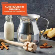 Imusa - Chocolatera de Aluminio 2 Cuartos de galon Color Plateado - Plateado - Ver 3