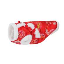 1pc New Pet Apparel, Cute Festive Dog Chinese New Year Costume, Red Dog Clothes For New Year, Warm Padded Dog Vest - Red - View 12