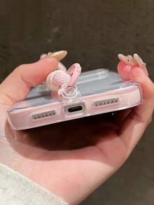 1pc Minimalist Dopamine Colorful Frame Phone Case, Compatible With IPhone 17/17 Air/17 Pro/17 Pro Max/16/16 Pro/16 Plus/16 Pro Max/15 14 13 12 Pro Max 11, Matte Transparent Full Body Protective Shockproof Case - Pink - View 2