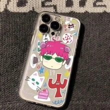 Comics Saiki Kusuo Cute Boy Phone 16 15 14 13 12 11 17 Pro X XsMax Plus Soft TPU Cover&S21 S22 S23 S24 S25 Halloween GiftsCreative Cartoon Phone, Shockproof And Drop-Resistant Full Protect, Suitable 17/17ProMax/IPhone16/16Plus/16Pro/16ProMax, IPhone15/15Plus/15Pro/15ProMax, IPhone14/14Plus/14Pro/14ProMax, IPhone13/13Pro/13ProMax,Girlfriend, Boyfriend, Valentine's Day, - 無色 - 查看 8