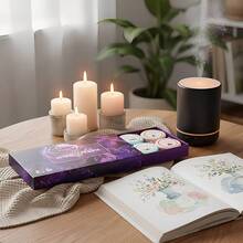 Living And Home 8pcs Shower Steamers Tablets Set Aromatherapy Sea Salt Essential Oils Multi Colour Purple Box For Home Bathroom Spa Holiday - Purple - View 9