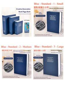 可上锁的隐藏式保险箱 - 采用耐用的不锈钢材质，带有隐蔽隔层，是存放硬币、珠宝、贵重物品、机密文件和个人物品的理想之选。安全时尚的现金盒、存钱罐、钱箱，圣诞礼物、新奇礼物、男士礼物，带有秘密隔层。