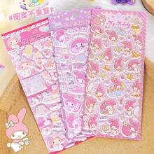 1 Set/1 Sheet Japanese Cartoon Anime Character 3D Bubble Sticker Pink Cute Decoration Sticker, Cute And Good-Looking, A Gift For Friends, Creating A Sense Of Surprise, Good-Looking And Affordable, New Year's Gift, Valentine's Day Gift, Easter Gift(Stochastic Style) - Multicolor - View 4