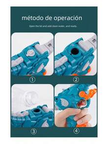 TendenciaPistolade Dinosaurio Lanza Agua Juguete Divertido Niños AzulCalidad premium - 1 - Ver 4