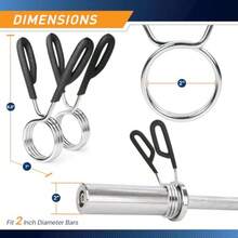 XGKMarcy Acceso de Levantamiento de Pesas con Cl de Resorte para Barra de Pesas y mancuerna - Barra olímpica - Ver 2