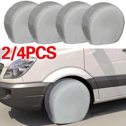 2/4x Heavy Duty Tire Cover RV Wheel Motorhome Wheel Covers Sun Protection 27-29"