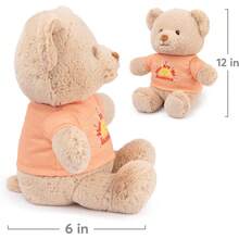 TendenciaGUND "You Are My Sunshine - Oso de Mensaje  con Playera Naranja, Oso de Peluche Hecho de Materiales 100% reciclados para Edades de 1 año en adelante, Bronceado, 12 PulgadasCalidad premium - Osito playera -Eres mi sol - Ver 6