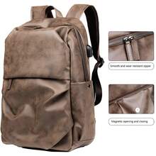 New Casual Versatile Backpack For Men, Waterproof Large Capacity Fashion Travel Bag, Student Laptop Bookbag - Multicolor - View 3