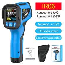 Mestek Digital Infrared Thermometer Laser Temperature Gun Non-Contact High Temperature Humidity Meter Infrared Thermometer, Range: -50°C To 800°C