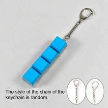 1pc Stress Relief Finger Spinner Keychain - Mini Keyboard Design, Made Of ABS Resin, Perfect Gift For Adults - Multicolor - View 15
