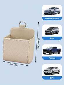 Car Air Vent Hanging Storage Organizer - Multi-Functional Vehicle-Mounted Phone Holder & Sundries Bag, Universal Auto Interior Tidying Container For Daily Essentials - A - View 5