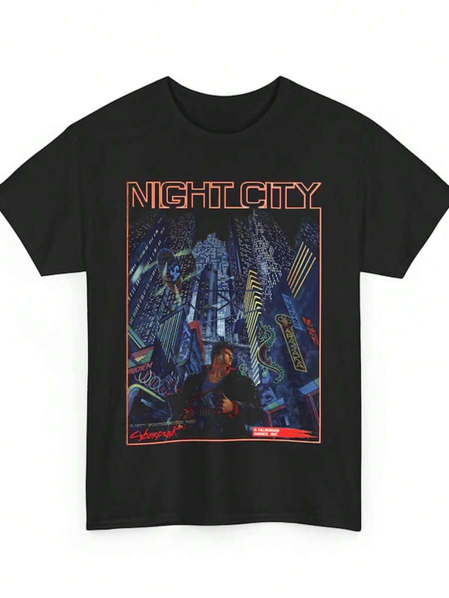 Cyberpunk 2020 Original Retro 80s Game T-Shirt | Unisex Classic Gaming Shirt - 黑色 - 查看 1