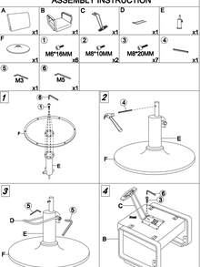 Salon & Spa Stools - 金色 - 查看 7
