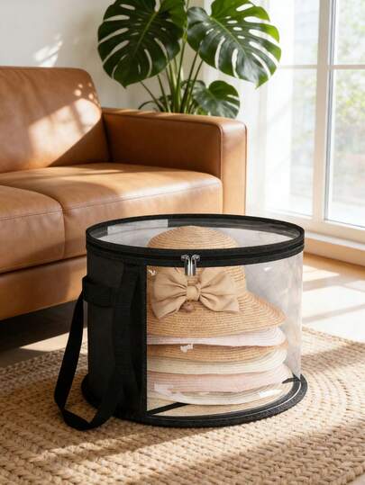 Stor vattentät hopfällbar förvaringslåda | Hattförvaringslåda för cowboyhattar, solhattar och strandhattar | Förvaring av kläder och leksaker under sängen | Strandväska för utomhusbruk