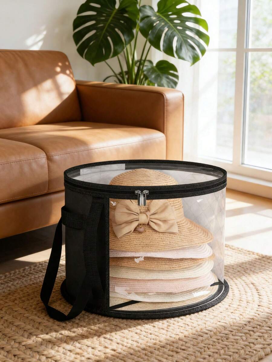 Large Waterproof Foldable Storage Box | Hat Storage Box For Cowboy Hats, Sun Hats And Beach Hats | Under Bed Clothes And Toy Storage | Outdoor Travel Beach Bag