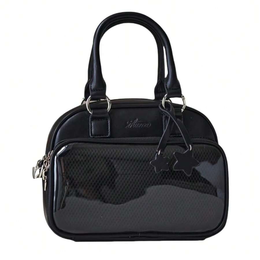 Ita Bag Ita Backpack With Insert Big Capacity Single Shoulder Bag Crossbody Bag Y2k Handbag Commuter Bag (Black),Black - Black - View 1