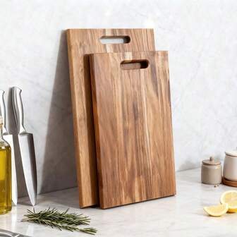 1 件装乡村风木质砧板 - 多功能双面砧板，适用于肉类、鱼类、奶酪、面包、甜点、水果和蔬菜 - 厨房托盘、奶酪板、食物拼盘，最佳厨房配件和节日礼物，露营和斋月必备