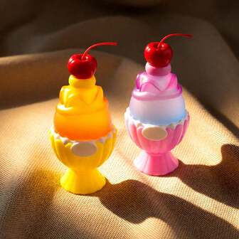 Damflaska med söt doft av eterisk olja, formad som en glasstrut, med doft av körsbär/vanilj/sockervadd/jasmin/bergamott, heminredning, daglig användning, lämplig för familjesammankomster, dejter, arbete, julklappar