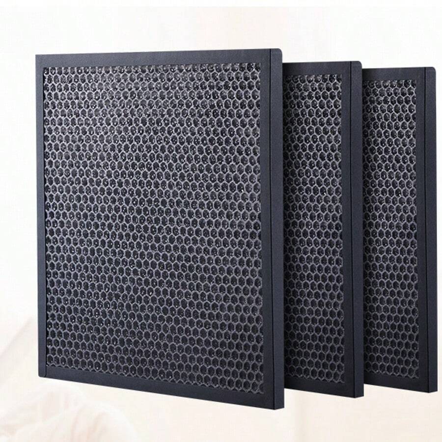 Filtros de carbón activo  (paquete de 3), repuesto de filtro de aire de 15,75 x 15,75 pulgadas, filtros de etapa 2 de alta eficiencia, compatibles con BlueDri y depuradores , purificadores de aire y equipos de restauración de daños por agua. - paquete de 3 - Ver 1