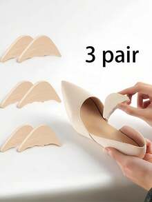 3 Pairs Reusable Sponge Toe Filler Inserts, Adjustable Toe Plugs, Shoe Inserts Suitable For Women High Heels, Oversized Shoes, Heels, Sneakers, Unisex - Multicolor - View 3