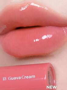 Rom&nd Romand Glasting Water Tint, High Viscosity, Creates Glossy And Hydrated Lip Makeup, Glass-Like Shine, Jelly-Like Texture, 6-Hour Moisturizing, Vegan Formula, Portable, Creates Korean Dewy Lip Makeup, Shiny On Camera, Moisturizes Dry Lips, Korean Cosmetics - 13 GUAVA CREAM - 查看 2
