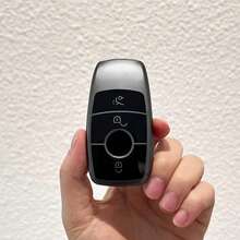 1个灰色TPU汽车钥匙遥控器保护套，适用于E级、C级、S级、GLC级、E200、E400、E63、W213、S550、S560、C260、A200车型 - 鑰匙保護套 - 查看 2