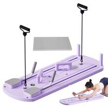 Tabla Abdominal Plank Trainer Rodillo Multifuncional Lavanda - Lila Púrpura - Ver 1