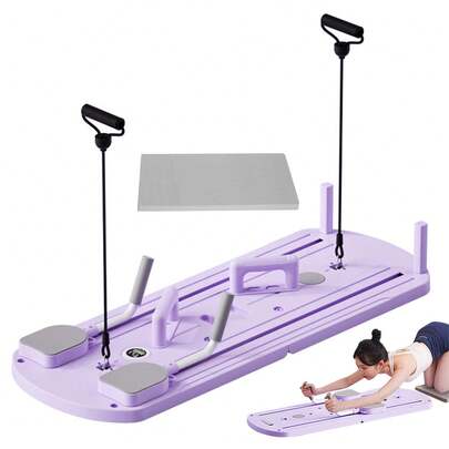 Tabla Abdominal Plank Trainer Rodillo Multifuncional Lavanda