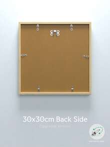 Khung ảnh treo tường khổ 30x40/30x30/A3/A4 nâng cấp, khung ảnh vân gỗ nhiều màu với kẹp xoay, màu đen/nâu/xám/gỗ, phong cách cổ điển/đơn giản/cottagecore/retro/phù hợp với mọi không gian (Không bao gồm giấy ảnh) - Nhiều màu sắc (khóa xoay được nâng cấp) - Xem 8