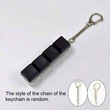 1pc Stress Relief Finger Spinner Keychain - Mini Keyboard Design, Made Of ABS Resin, Perfect Gift For Adults - Multicolor - View 17