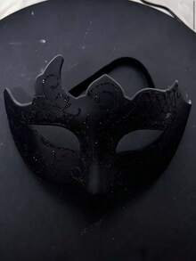 1件半脸彩绘面具 - 氛围创意时尚角色扮演派对用品彩绘眼罩 - 独特礼物 - 派对礼物 - 派对用品 - 酷炫万圣节装饰情人节服装 - 彩色 - 查看 11