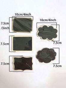 5pcs Mini Chalkboard Signs With Easel Stand, Wedding Signs, Message Board, Place Cards And Event Decor - Multicolor - View 3