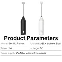 手持式电动奶泡器，便携式奶泡器，适用于咖啡、抹茶、热巧克力和鸡蛋，厨房必备工具 - 彩色 - 查看 10
