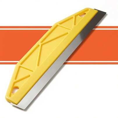 Professional 12-Inch Heavy-Duty Yellow Paint Corner Protector With Ergonomic Handle And Edge Design-Constructed From Durable Plastic/Metal Materials, Ideal For Precise Wall Trimming, Wallpaper Cutting, And Edge Finishing. Suitable For Both Home And Commercial Use, Featuring A Sturdy And Durable Construction.