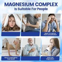 VIVONU 1000mg Magnesium Composite Capsule, Containing 8 Elements, Including Glycine, Citrate, Malate, Calcium Taurate, Oxides, Carbonates, Aspartic Acid, Taurine Bone, Muscle, Recovery, Energy, Vegan, Non GMO, 90 Capsules - 3 bottle - 查看 4
