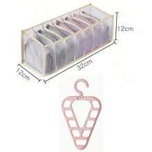 Multi-Grid Clothing & Socks Large Capacity Drawer-Style Foldable Storage Box - Rectangle - View 17