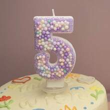 Colorful Trending Macaron Birthday Candles Cake Decorations - Color - View 5
