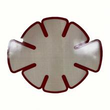 1 件装不粘硅胶面包发酵烘焙垫 - 可重复使用食品级圆形面团垫，带防滑边缘，适用于 24.13 厘米 x 12.7 厘米面包模具，适用于犹太面包、自制面包（易于清洁的烘焙配件），面包烘焙垫